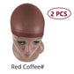 Nunify Nude Mesh Net Wig Caps With Closed End For Wigs 2Pcs/Pack Free Size Stocking Cap Red Coffee Black Begie Brown 6 Colors