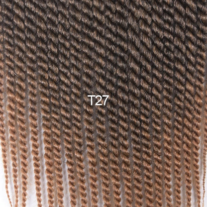 TOMO Crochet Hair Extensions 22strands 12" 14" 16" 18" 20" 22" Crochet Braids Ombre Brown Burgundy Synthetic Hair Extensions