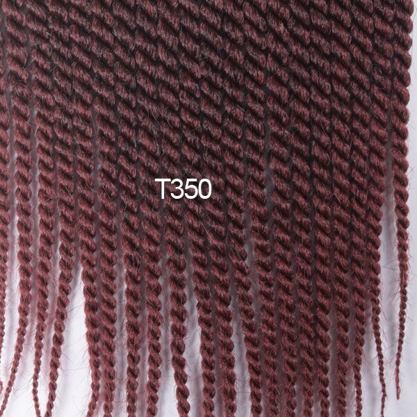 TOMO Crochet Hair Extensions 22strands 12" 14" 16" 18" 20" 22" Crochet Braids Ombre Brown Burgundy Synthetic Hair Extensions