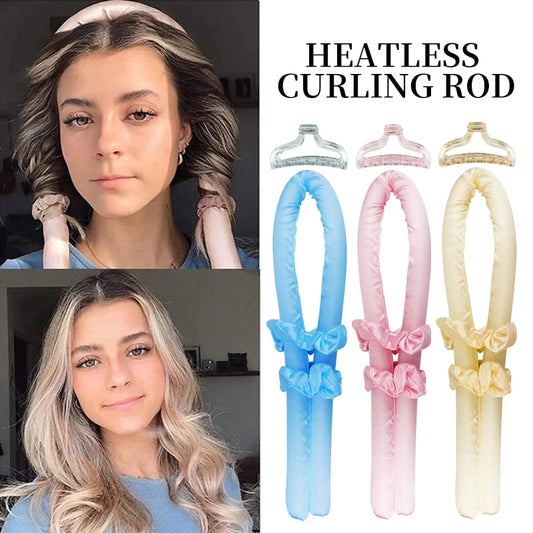 Hot Sale Women Sleeping Soft Heatless Curling Rod Headband Hair Curling Ribbon Make Hair Curly