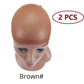 Nunify Nude Mesh Net Wig Caps With Closed End For Wigs 2Pcs/Pack Free Size Stocking Cap Red Coffee Black Begie Brown 6 Colors