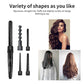 5 In 1 professional Hair Curling Iron Hair waver Pear Flower Cone Electric Hair Curler Roller Curling Wand