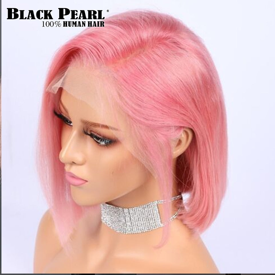 Ginger Lace Front Human Hair Wigs Glueless Wig Short Bob Wig Lace Front Human Hair Wig Pink 613 Blonde Bob Hair Wig Human Hair