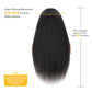 Kinky Straight Wig 180% Density Black Yaki Lace Front Wig For Women With Baby Hair Synthetic Wigs Heat Temperature Glueless