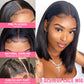 3D Glueless 13X4 Lace Front Bob Wig HD Transparent Lace Frontal Human Hair Wigs Pre Plucked Baby Hair Short T Part Bone Bob Wigs