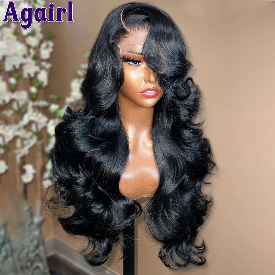 180% Highlight Honey Blonde With Black Glueless Human Hair Wigs Body Wave HD Transparent 13x6 13x4 Lace Frontal Wigs Pre Plucked