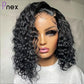 Short Curly Human Hair Bob Wig Water Lace Front Human Hair Wigs For Women Pre Plucked Peruvian Glueless 13x4 Lace Front Wig