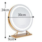 Cosmetic Makeup Mirror with Led Light Lighted Vanity Tabletop Dimmable Multi-color Portable Trave Mirrors with 10x Spot Maganify