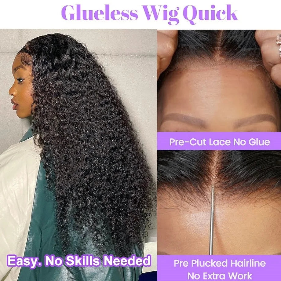 Glueless Wig Human Hair Ready To Wear Curly Hd Lace Human Hair Wigs For Women 4x4 5x5 Closure Wig Brazilian Wigs On Sale