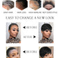 Human Hair Wigs Short Pixie Cut Wig Human Hair For Black Women Machine Made Wigs With Bangs Glueless Wig Perruque Cheveux Humain