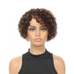 SSH  Curly Wigs Short Pixie Cut Human Hair For Women Natural Black Remy Hair 150% Density Glueless Cheap Side Part Human Wigs