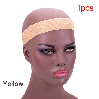 Alileader Wig Grip Headband Adjustable Silicone Band For Lace Frontal Wigs Silicone Band 22Cm High Elasticity Rubber Hair Band