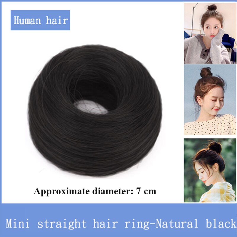 Bybrbana Brazil 100% Human Hair Non-remy Hair Soft Hair Bun Curly  Elastic Wavy Braid Headband Ponytail Women