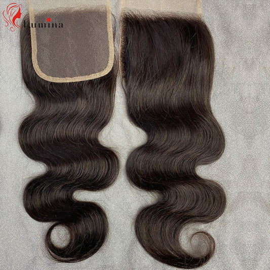 Body Wave Closure 4x4 Lace Closure Frontal Body Wave Frontal Natural Color Transparent Lace Frontal 100% Human Hair 8-22inches