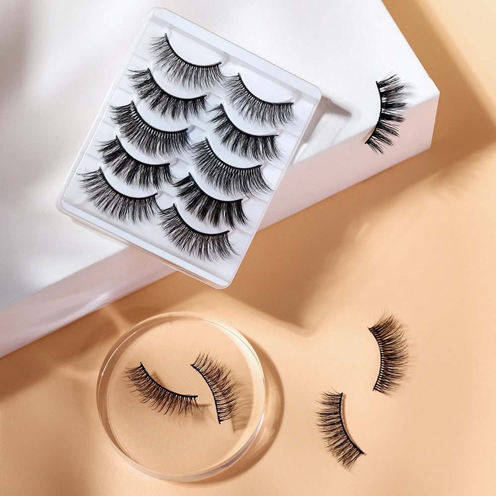 O.TWO.O False Eyelashes Wholesale 12 Lots Thick Volume Long Fake Lashes Eye Makeup Tools Fluffy Mink Eyelashes