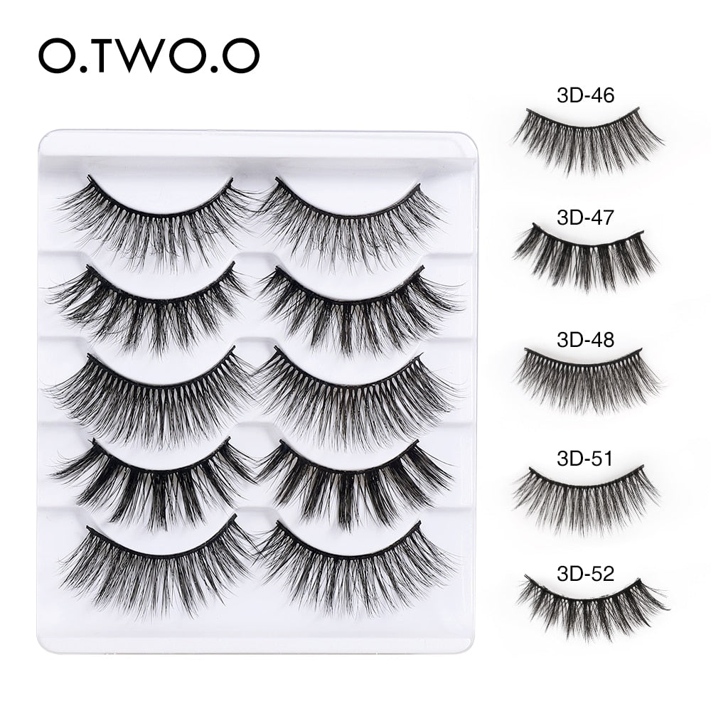 O.TWO.O False Eyelashes Wholesale 12 Lots Thick Volume Long Fake Lashes Eye Makeup Tools Fluffy Mink Eyelashes