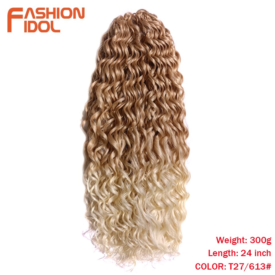 Deep Wavy Twist Crochet Hair Synthetic Afro Curly Hair Crochet Braids High Temperature Fiber Braiding Hair Extensions For Women