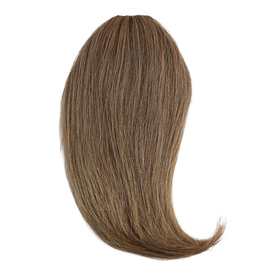 BHF Human Hair Bangs 8inch 20g Front 3 clips in Straight Remy Natural Human Hair Fringe All Colors