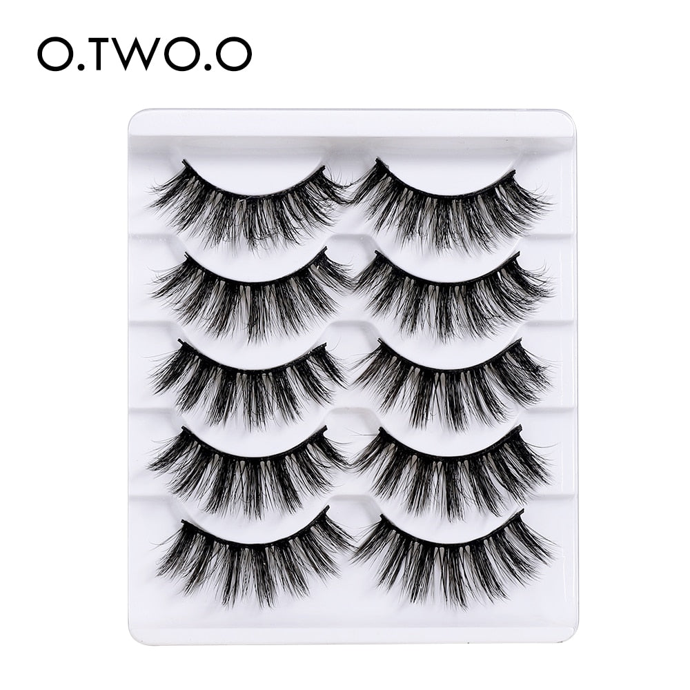 O.TWO.O False Eyelashes Wholesale 12 Lots Thick Volume Long Fake Lashes Eye Makeup Tools Fluffy Mink Eyelashes