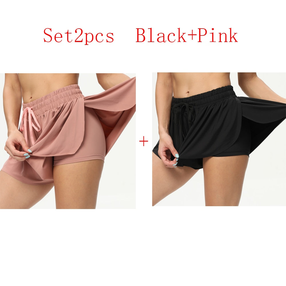 New Women&#39;s Sports Running Shorts Athletic Elastic  Workout Shorts Active Yoga Jogging Hiking Shorts Lounge Travel Summer Shorts