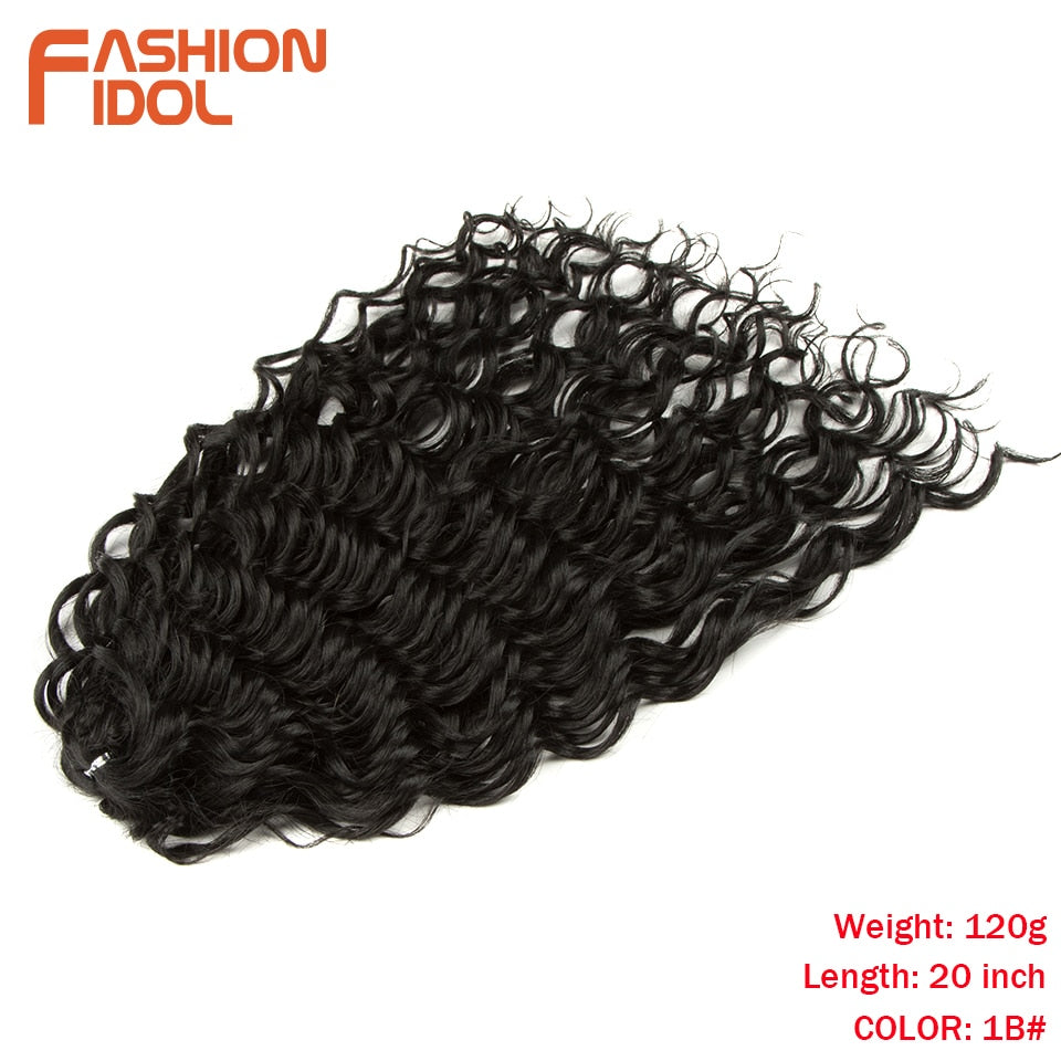 Deep Wavy Twist Crochet Hair Synthetic Afro Curly Hair Crochet Braids High Temperature Fiber Braiding Hair Extensions For Women