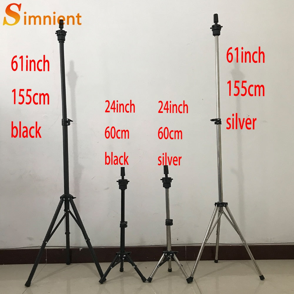 Simnient Adjustable Tripod Stand Holder Mannequin Head Tripod Hairdressing Training Head Holder Top Selling Hair Wig Stands Tool