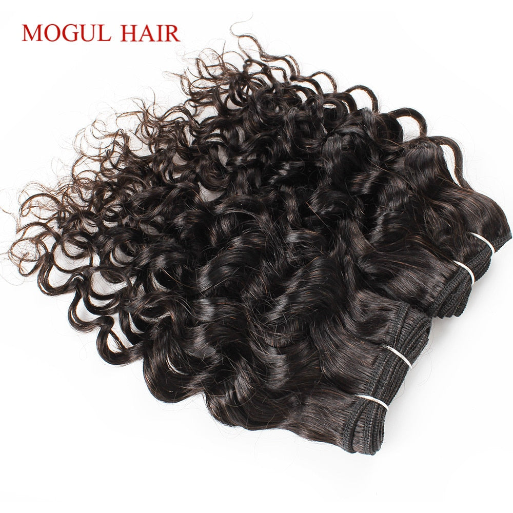 4/6 Bundles 50g/pc T 1B 27 Honey Blonde Ombre Brazilian Water Wave Brown Black Remy Human Hair Short Bob Style MOGUL HAIR