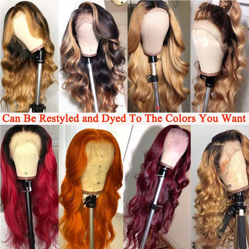 13x4 Lace Front Human Hair Wigs Brazilian Body Wave Lace Front Wig 360 HD Lace Frontal Wigs For Women Human Hair Closure Wig