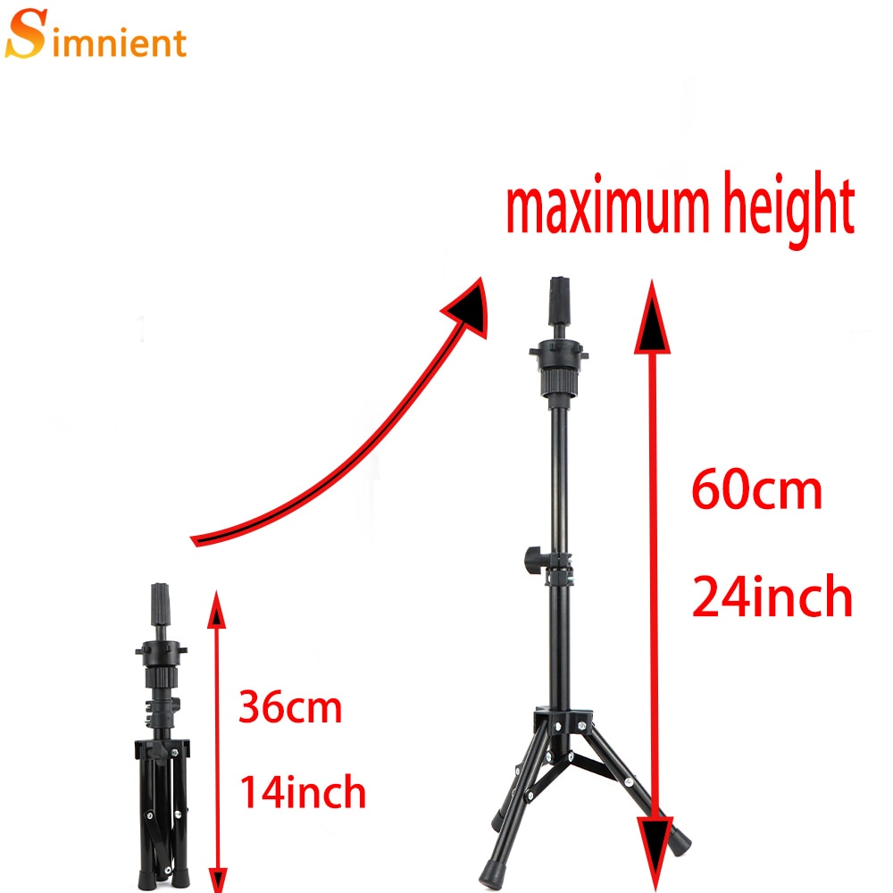 Simnient Adjustable Tripod Stand Holder Mannequin Head Tripod Hairdressing Training Head Holder Top Selling Hair Wig Stands Tool