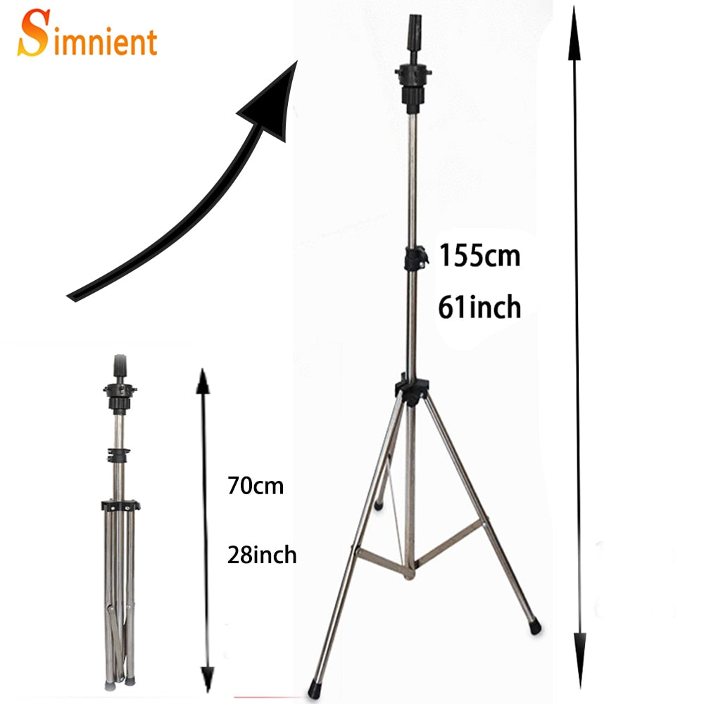 Simnient Adjustable Tripod Stand Holder Mannequin Head Tripod Hairdressing Training Head Holder Top Selling Hair Wig Stands Tool