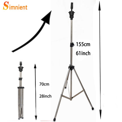 Simnient Adjustable Tripod Stand Holder Mannequin Head Tripod Hairdressing Training Head Holder Top Selling Hair Wig Stands Tool