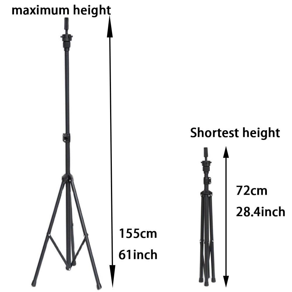 Simnient Adjustable Tripod Stand Holder Mannequin Head Tripod Hairdressing Training Head Holder Top Selling Hair Wig Stands Tool