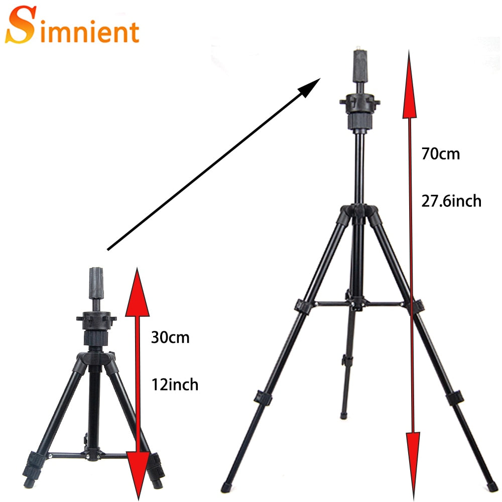 Simnient Adjustable Tripod Stand Holder Mannequin Head Tripod Hairdressing Training Head Holder Top Selling Hair Wig Stands Tool