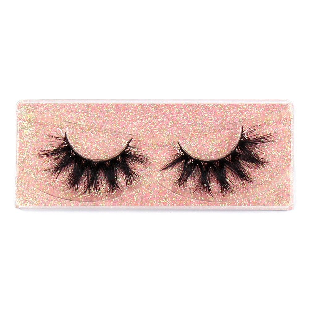 FOXESJI Makeup Eyelashes 3D Mink Lashes Fluffy Soft Wispy Natural Cross Eyelash Extension Reusable Lashes Mink False Eyelashes