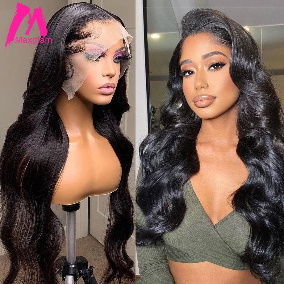 30 40 inch Body Wave Lace Wig 13x6 Lace Frontal Human Hair Wigs Brazilian Loose Water Wave 5x5 Lace Closure Wig for Black Women