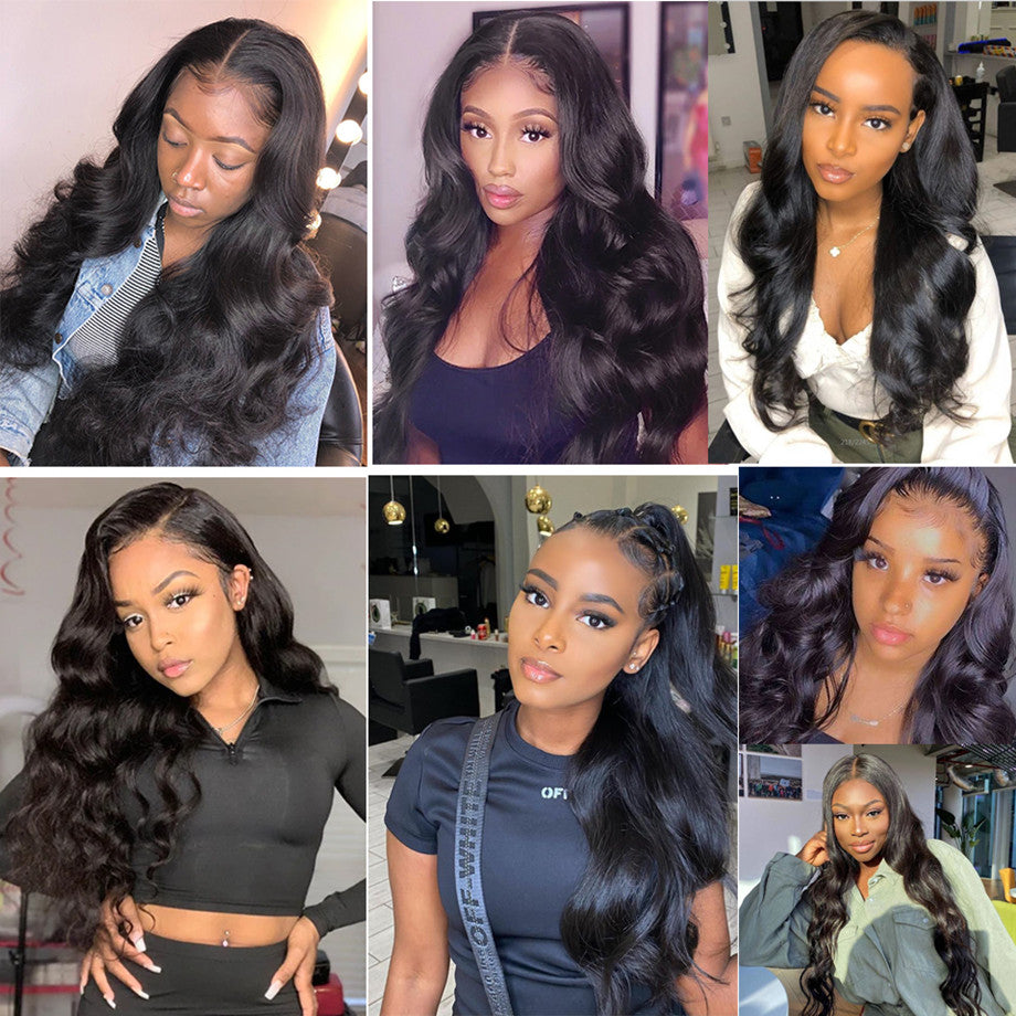 30 40 inch Body Wave Lace Wig 13x6 Lace Frontal Human Hair Wigs Brazilian Loose Water Wave 5x5 Lace Closure Wig for Black Women