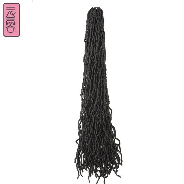 YunRong Nu Locs Crochet Hair 36 24 18 Inch 21 Strands Faux Locs Extension Soft Goddess Braiding Dreadlocks Hair For Black Women