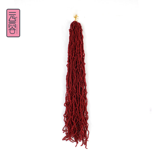 YunRong Nu Locs Crochet Hair 36 24 18 Inch 21 Strands Faux Locs Extension Soft Goddess Braiding Dreadlocks Hair For Black Women