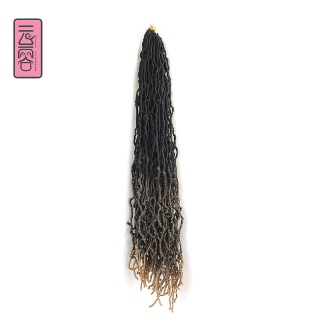 YunRong Nu Locs Crochet Hair 36 24 18 Inch 21 Strands Faux Locs Extension Soft Goddess Braiding Dreadlocks Hair For Black Women