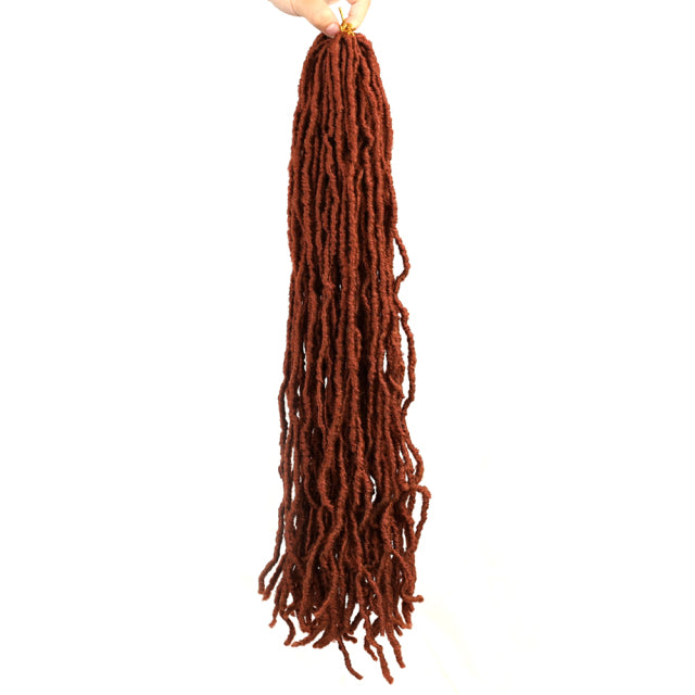 YunRong Nu Locs Crochet Hair 36 24 18 Inch 21 Strands Faux Locs Extension Soft Goddess Braiding Dreadlocks Hair For Black Women