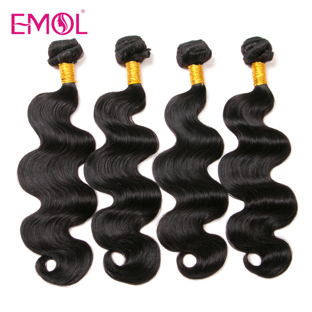 Indain Bundles Human Hair Body Wave 100% Hair Extension Natural Black 1/3/4 Pcs Bulk Human Hair Bundles Wholesale